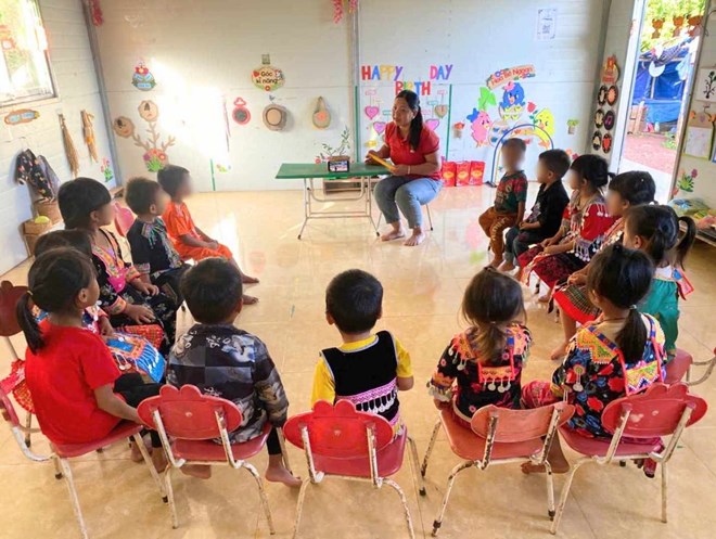 Áp dụng hệ số lương đặc thù, giáo viên mầm non vùng cao có thêm động lực để bám lớp