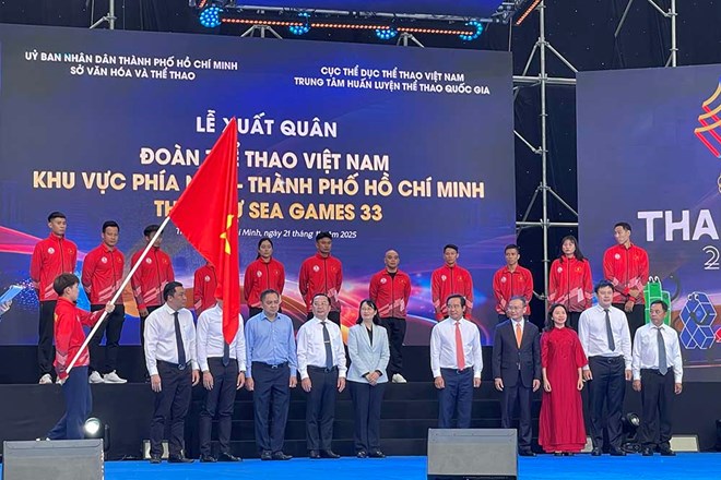 Đoàn thể thao Việt Nam khu vực phía Nam tổ chức lễ xuất quân tham dự SEA Games 33