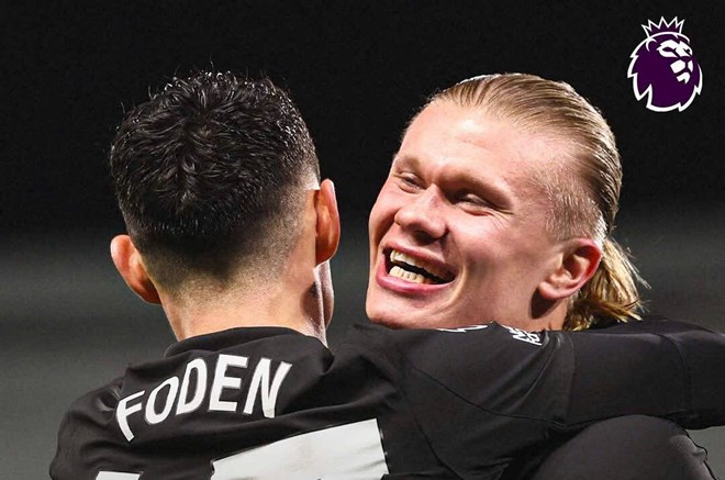 Haaland lập kỷ lục lịch sử trong trận Man City thắng Fulham 5-4