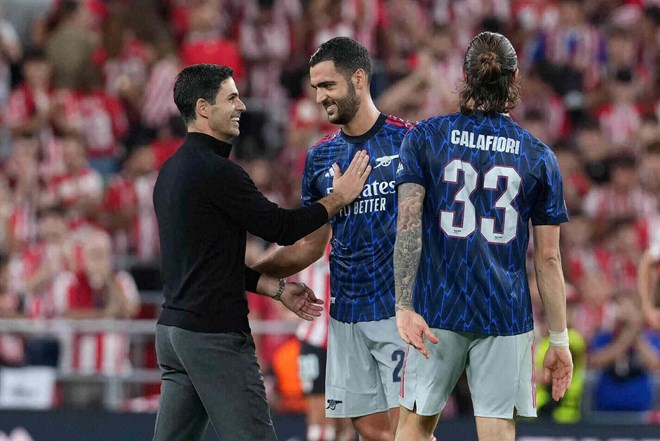 Arteta rõ ràng sẽ rất hài lòng về màn trình diễn của Merino. Ảnh: AFP