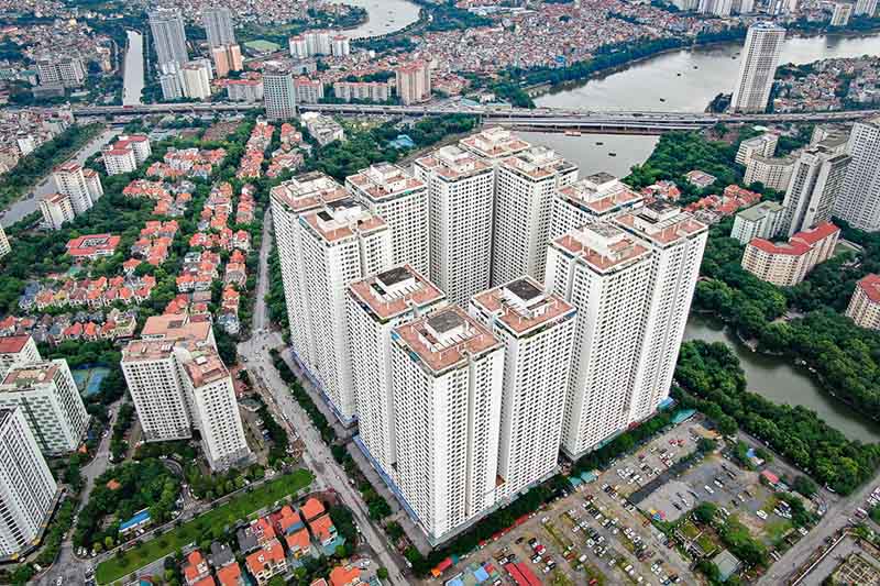 Tổ hợp chung cư HH Linh Đàm (phường Hoàng Liệt, Hà Nội). Ảnh: Trung Nguyên