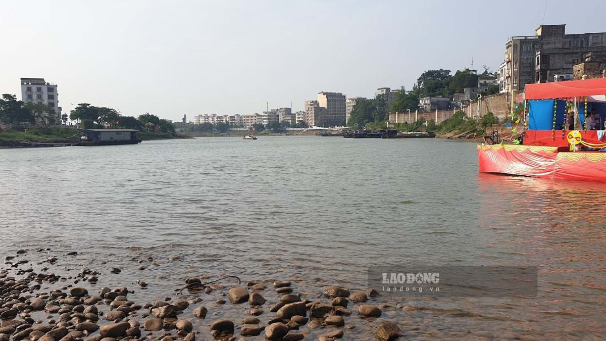 Khu vực ngã ba Xoáy Nguồn - nơi diễn ra chương trình hát đối Việt-Trung. Ảnh: Nguyễn Hùng