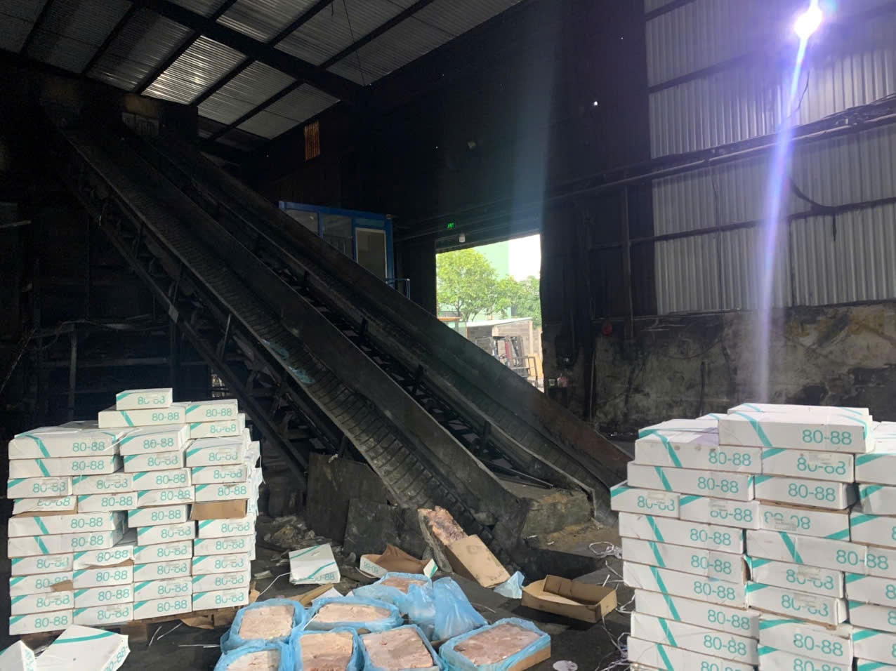 Tiêu hủy thực phẩm vi phạm bằng phương pháp đốt theo quy định